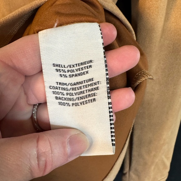 Tan Faux Suede Jacket - Picture 6 of 6